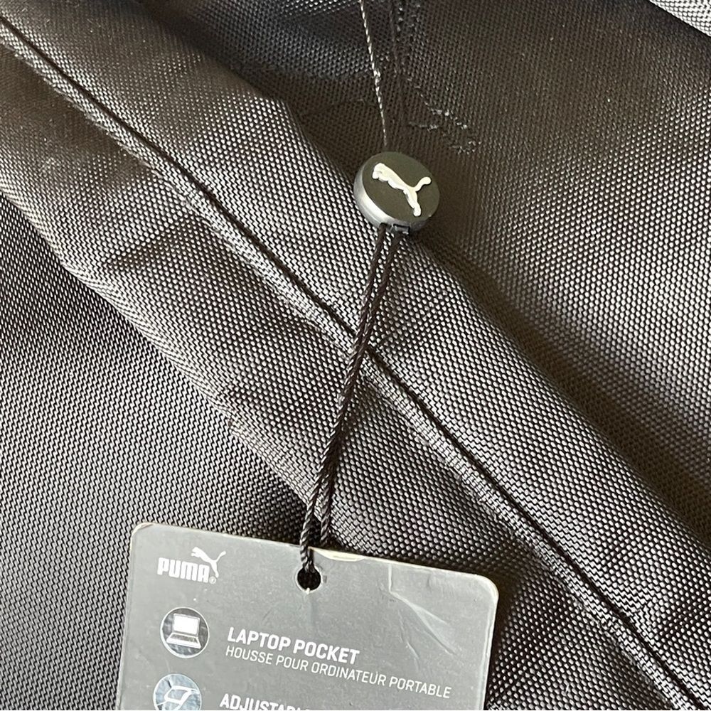 Puma Commuter Fold Backpack Top Close Black and Multicolor Rainbow Holographic - Picture 13 of 15